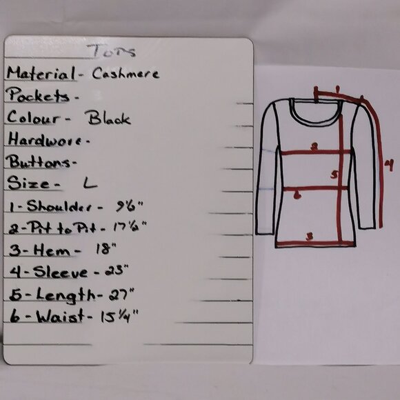 Cashmere Scoop Neck Sweater Size L EUC #129 - Picture 5 of 5